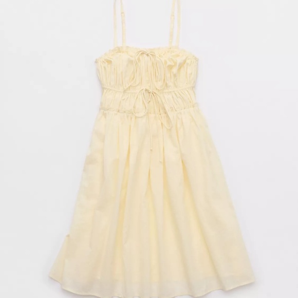 Aerie Tie Front Mini Dress - Picture 4 of 5